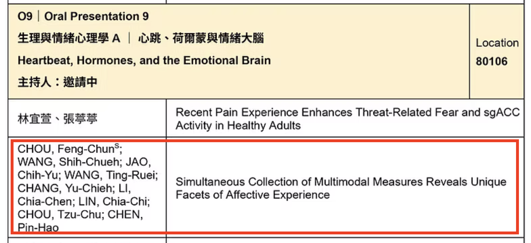 TPA 2025 Conference Oral Presentation